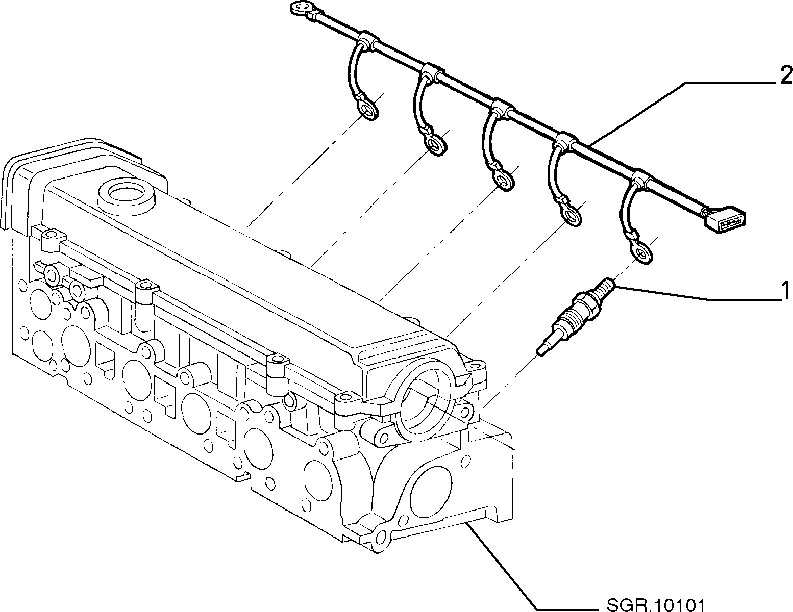 Chevrolet 46754154 - Свеча накаливания unicars.by