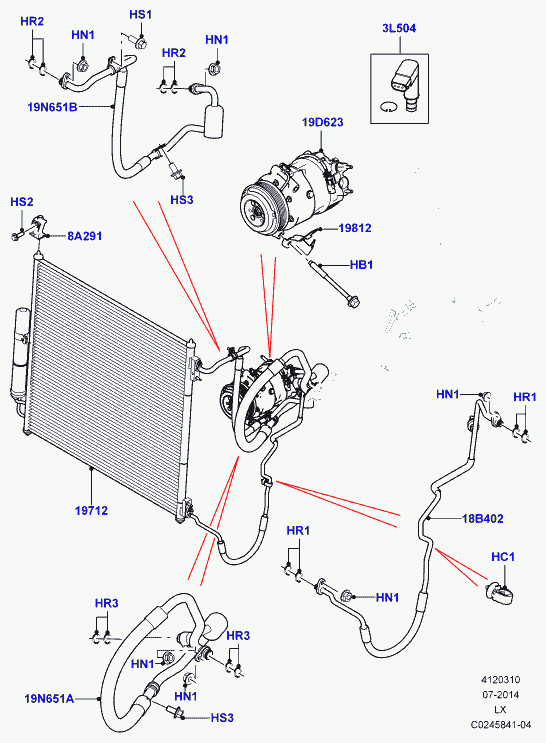 Land Rover LR054871 - Прокладка, впускной коллектор unicars.by