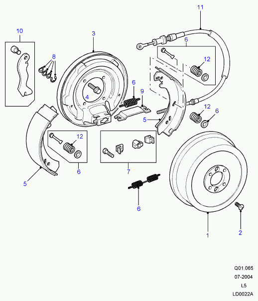 Rover ICW 1000 30 - Комплект тормозов, ручник, парковка unicars.by