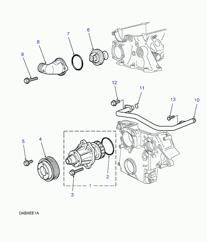 Land Rover STC3338 - Термостат охлаждающей жидкости / корпус unicars.by