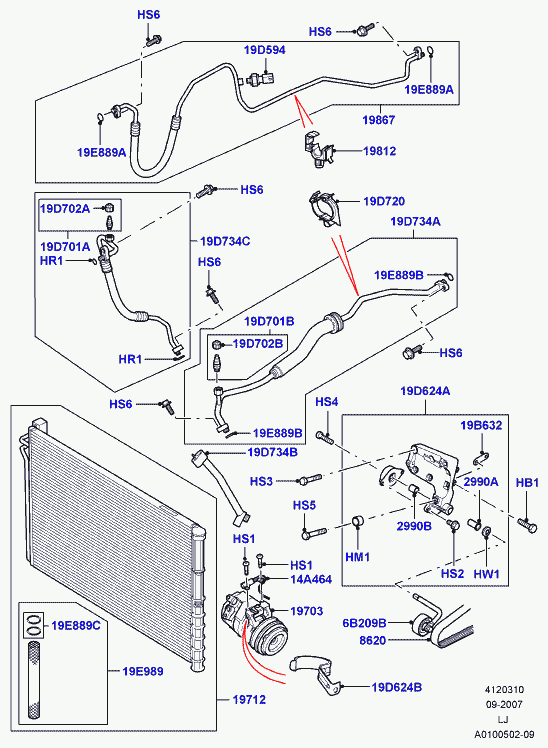 ROVER/AUSTIN JPB000110 - Компрессор кондиционера unicars.by