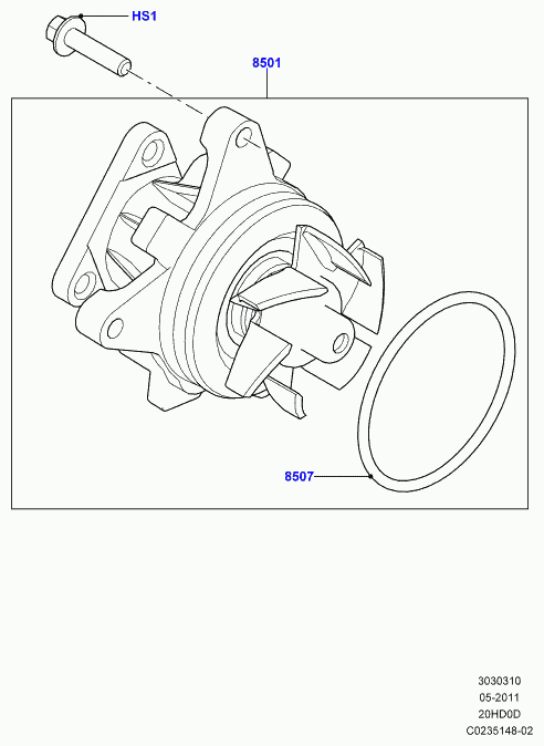 Land Rover LR025014 - Прокладка, впускной коллектор unicars.by