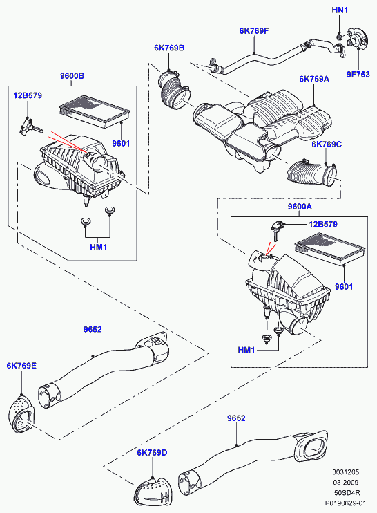 Land Rover LR 011593 - Воздушный фильтр, двигатель unicars.by