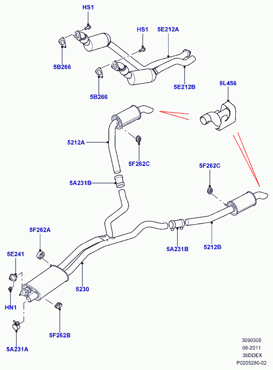 AUDI WYH500020 - Гайка, выпускной коллектор unicars.by