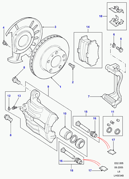 Land Rover SEK100030 - Поршень, корпус скобы тормоза unicars.by