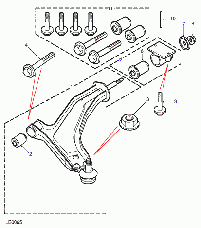 Rover RBX 101160 - Сайлентблок, рычаг подвески колеса unicars.by