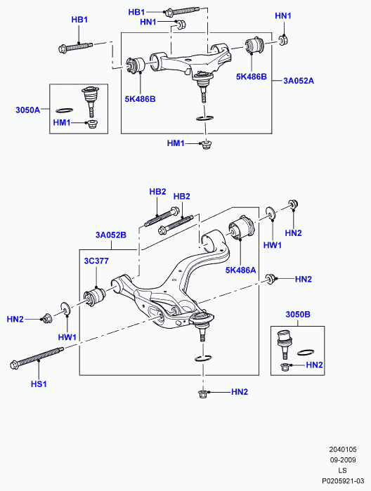 Land Rover LR0 25610 - Рычаг подвески колеса unicars.by