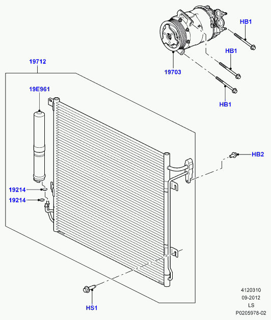 Land Rover LR030218 - Компрессор кондиционера unicars.by