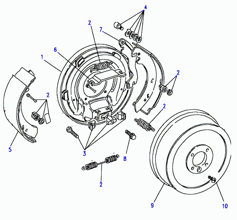 Rover STC1525 - Комплект тормозных колодок, барабанные unicars.by