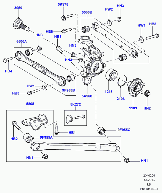 Land Rover LR041268 - Комплект подшипника ступицы колеса unicars.by