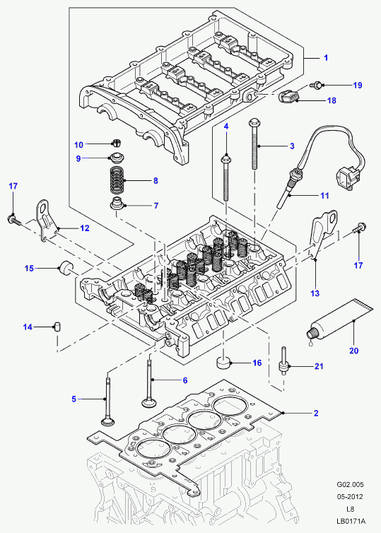 Rover LR004418 - Прокладка, головка цилиндра unicars.by