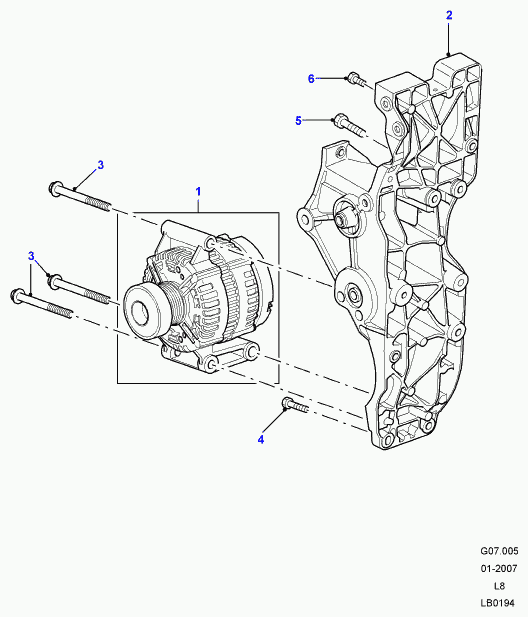 Rover YLE500310 - Генератор unicars.by