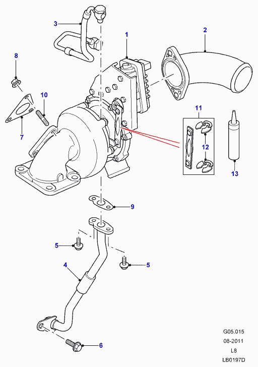 AUDI LR018396 - Картридж турбины, группа корпуса компрессора unicars.by