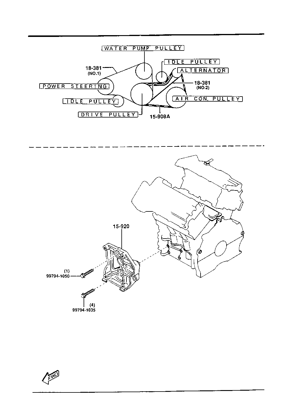 TOYOTA KL47-15-908A - Поликлиновой ремень unicars.by