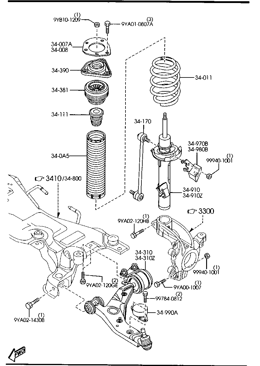 Volvo BBM2-34-38X - Опора стойки амортизатора, подушка unicars.by