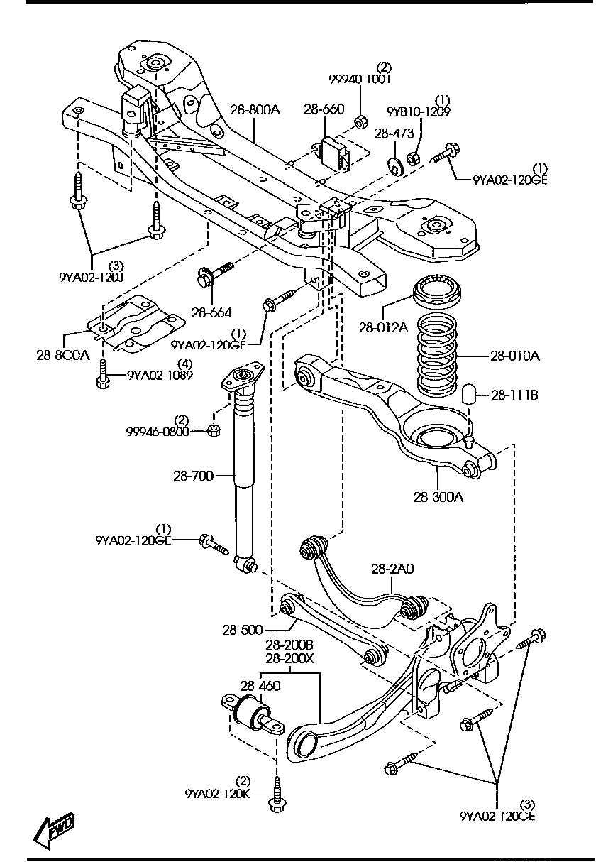 FORD BP4K-28-C10B - Рычаг подвески колеса unicars.by