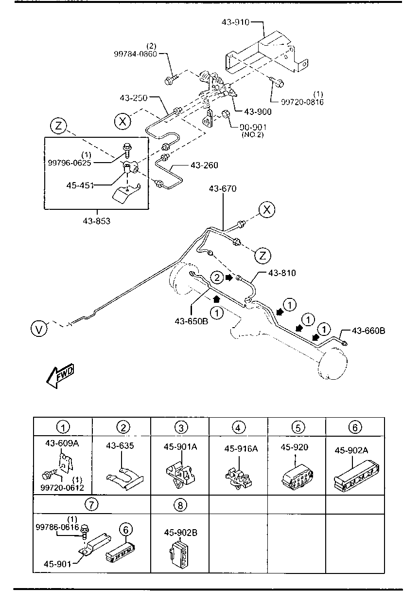 MAZDA 9994-00-801 - Гайка, выпускной коллектор unicars.by