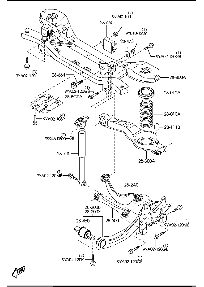 FORD C236-28-300A - Ремкомплект, подвеска колеса unicars.by