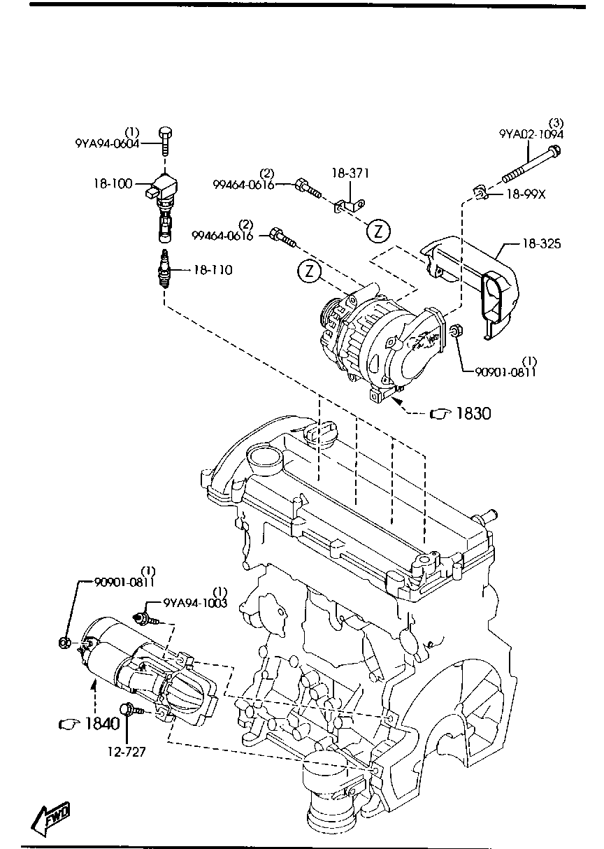 FORD LFG1-18-110 - Свеча зажигания unicars.by