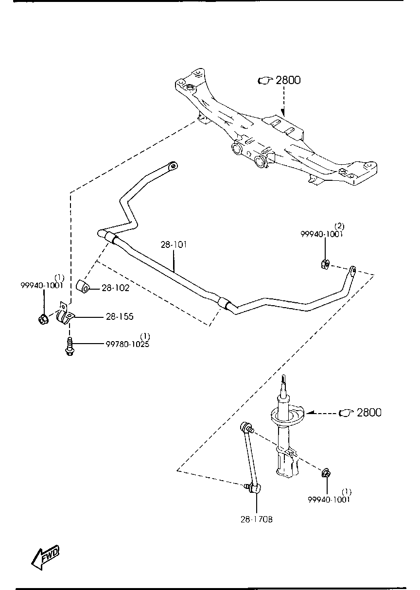 FORD BC1D-28-170A - Тяга / стойка, стабилизатор unicars.by