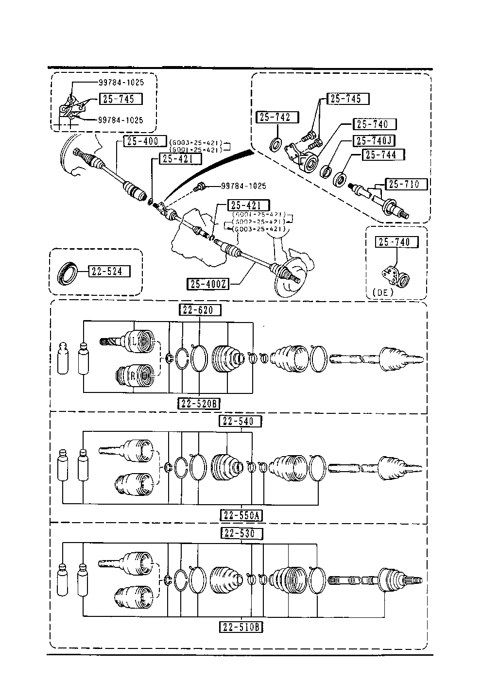 MAZDA G013-22-540 - Пыльник, приводной вал unicars.by