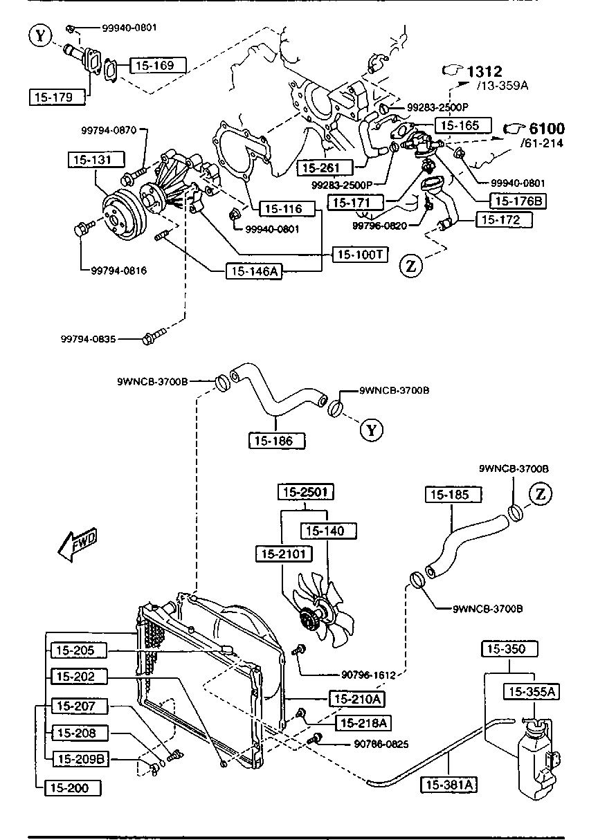 Mercury D316-15-205 - Крышка горловины радиатора unicars.by