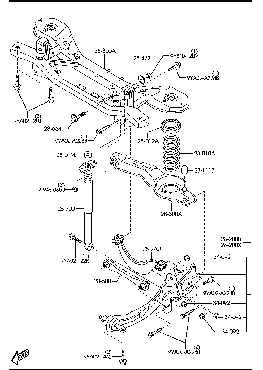 FORD BBP3-28-300A - Рычаг подвески колеса unicars.by