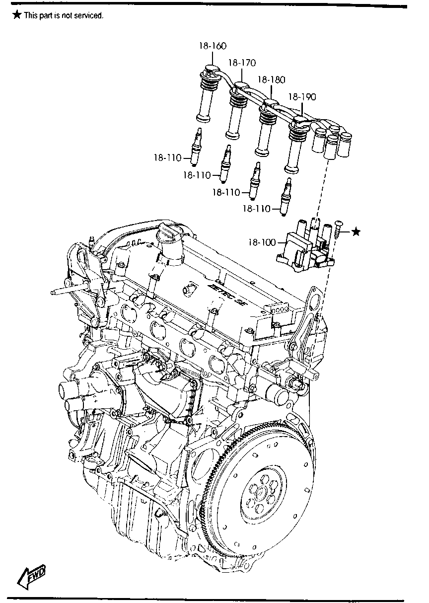 MAZDA C401-18-100 - Катушка зажигания unicars.by