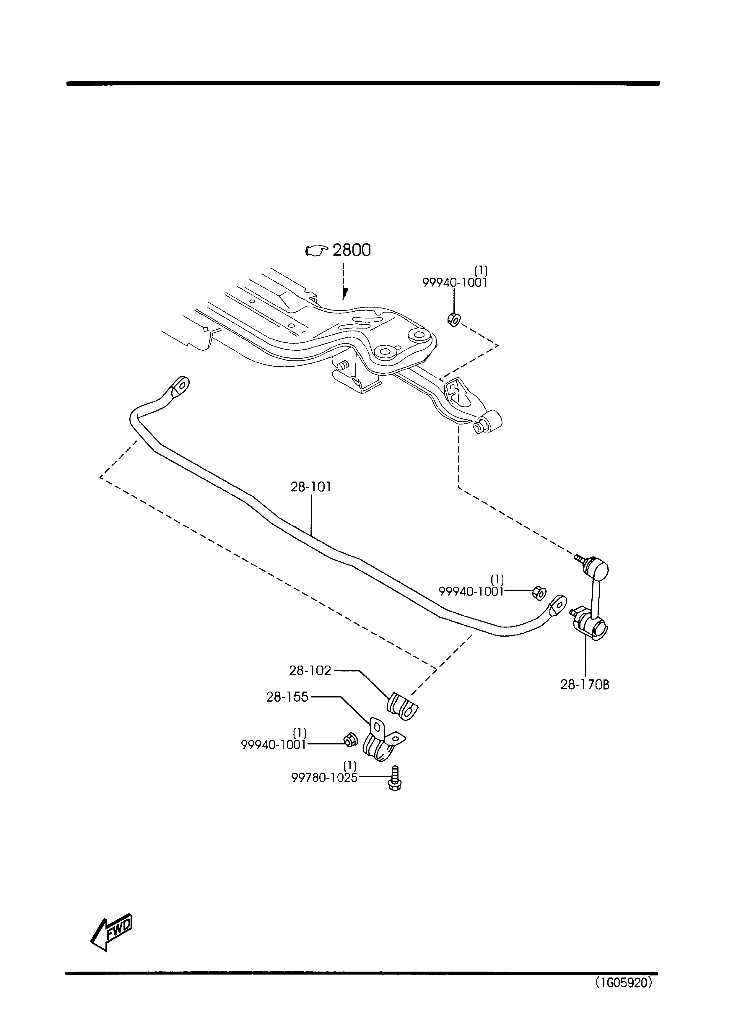 Subaru GD1J-28-170 - Тяга / стойка, стабилизатор unicars.by