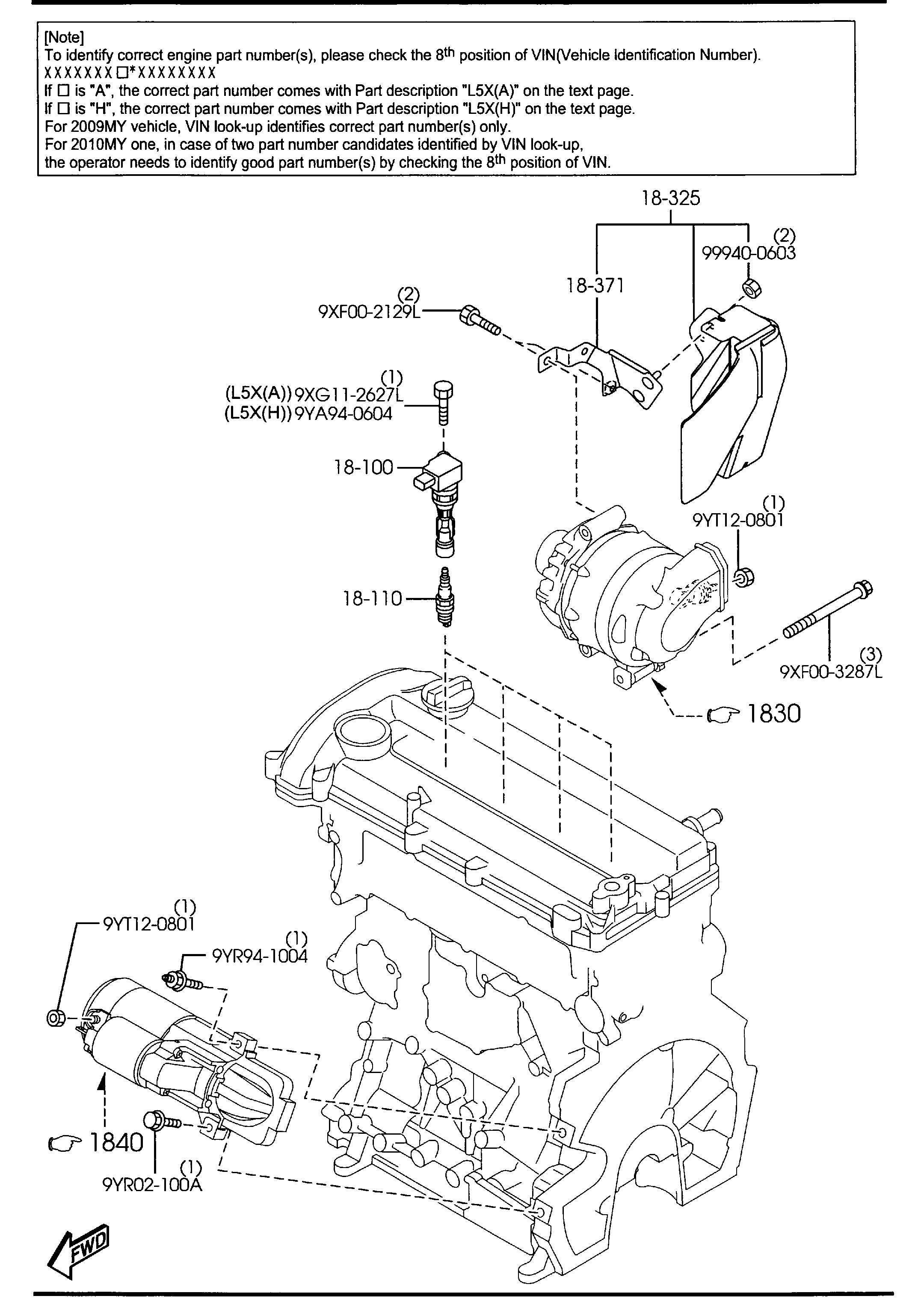 FORD L3Y2-18-110 - Свеча зажигания unicars.by