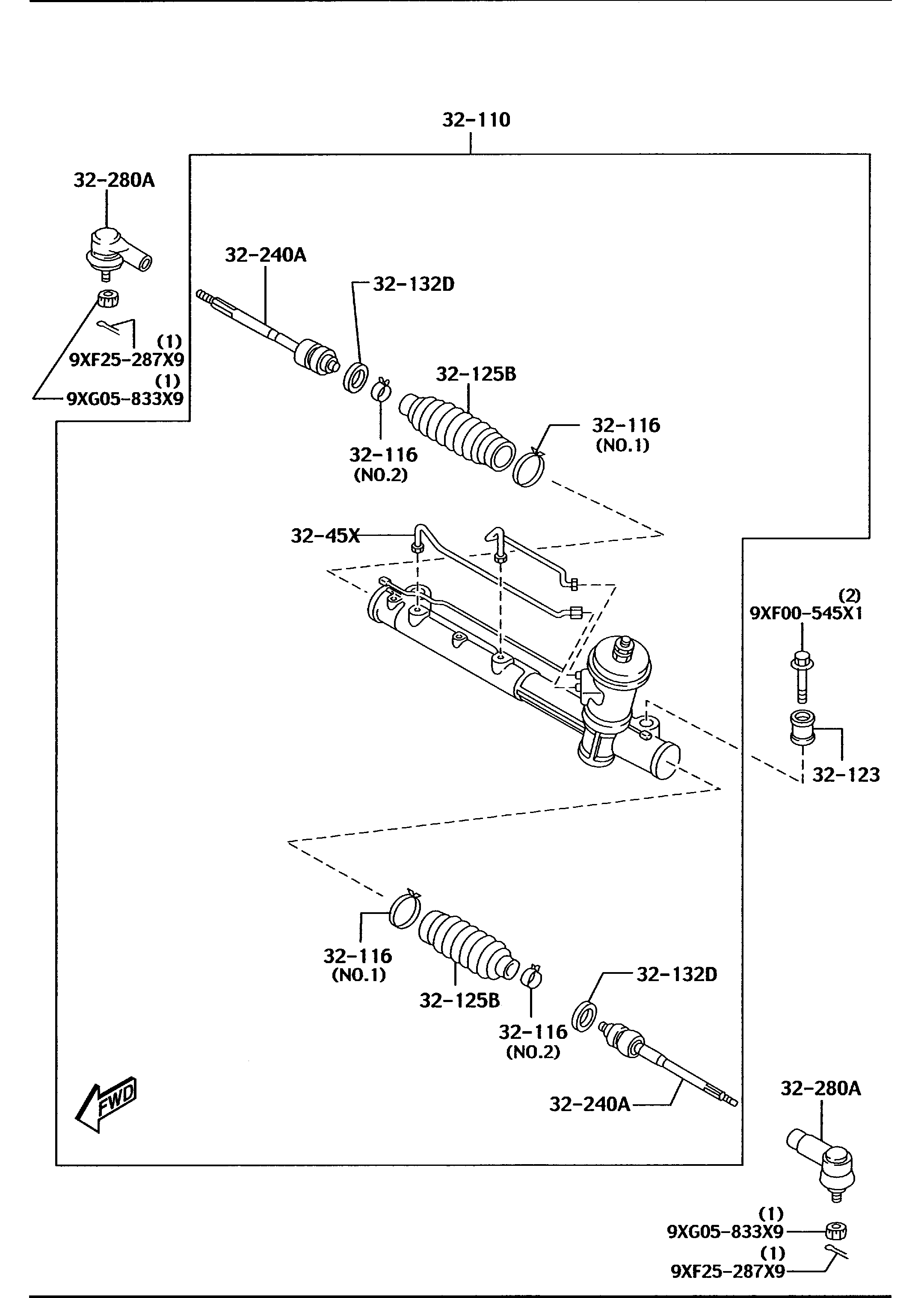 FORD EC01-32-240 - Осевой шарнир, рулевая тяга unicars.by