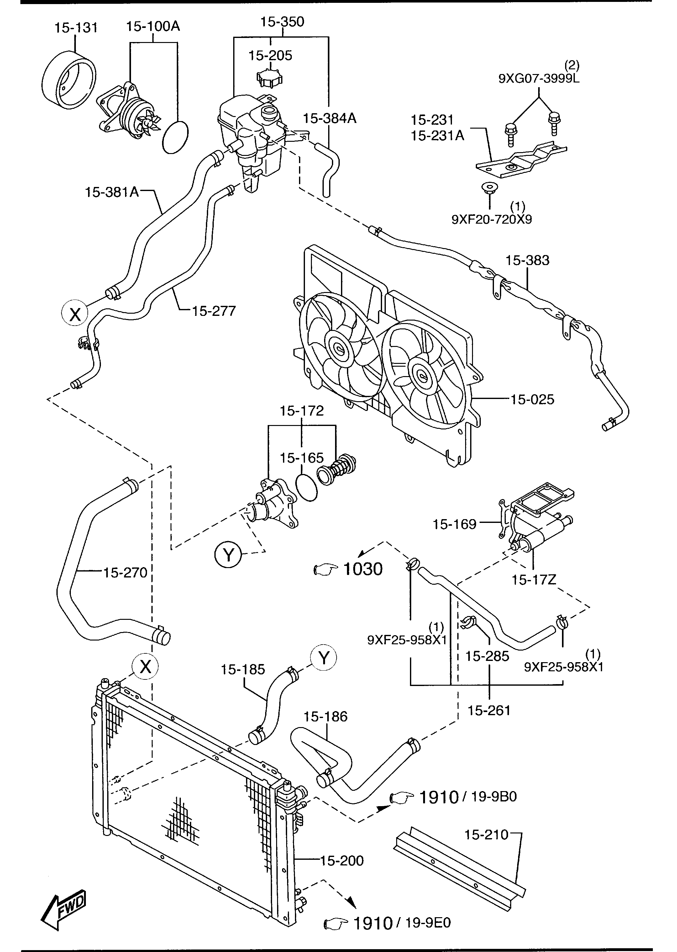 MAZDA YF09-15-205 - Крышка, резервуар охлаждающей жидкости unicars.by