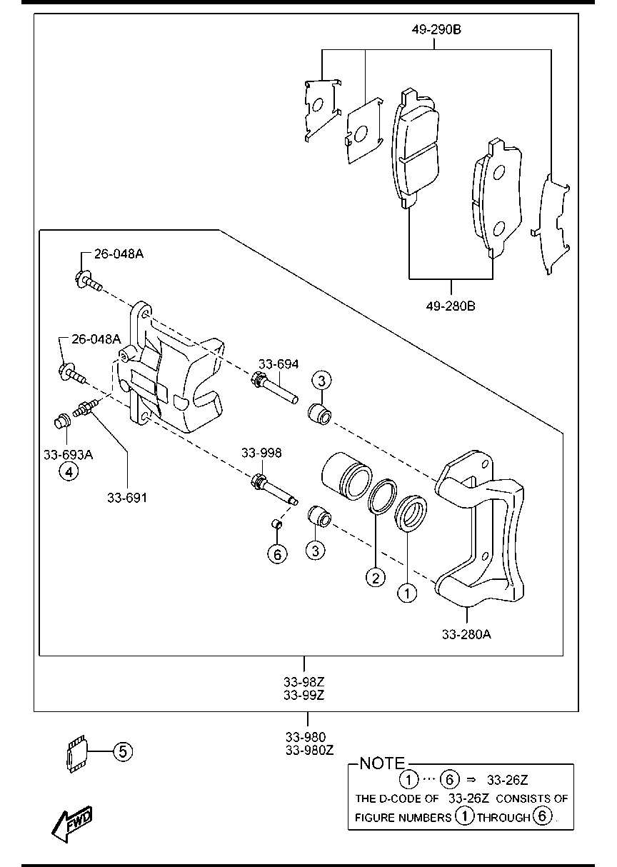 FORD DFY1-33-29ZA - Тормозные колодки, дисковые, комплект unicars.by