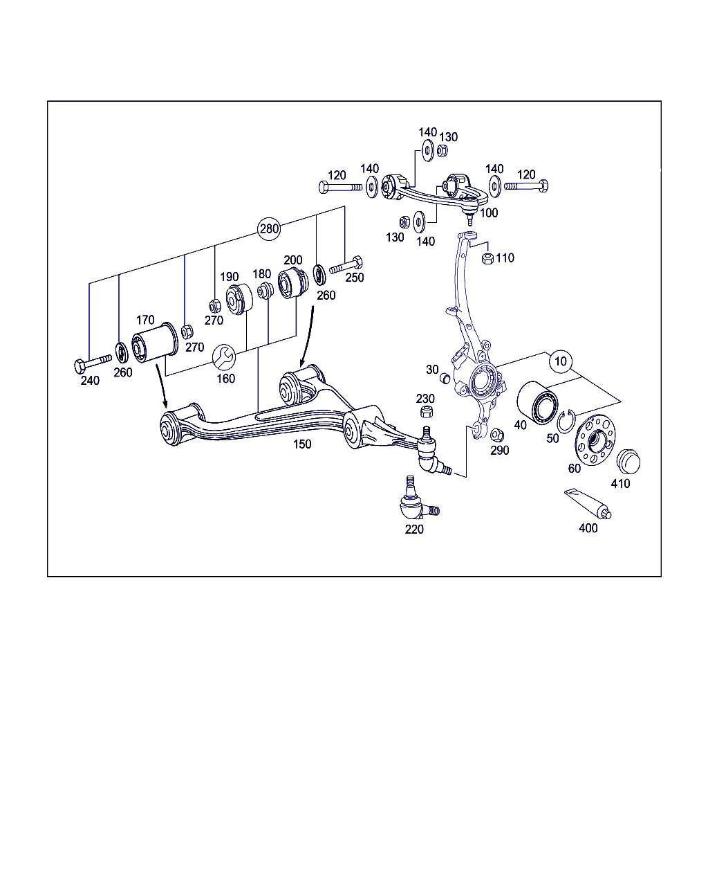 Mercedes-Benz A 211 330 75 07 - Сайлентблок, рычаг подвески колеса unicars.by