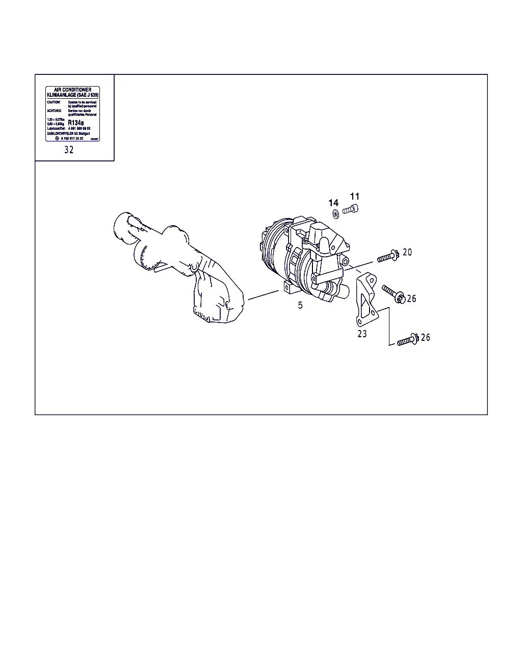 Mercedes-Benz A 000 230 94 11 - Компрессор кондиционера unicars.by