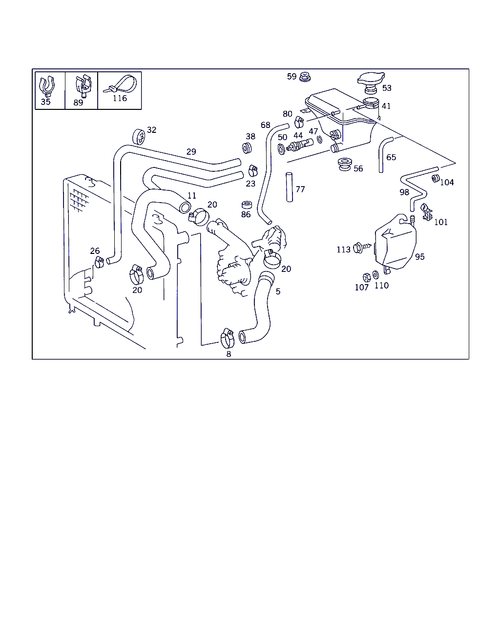 Mercedes-Benz A 124 500 01 06 - Крышка, резервуар охлаждающей жидкости unicars.by