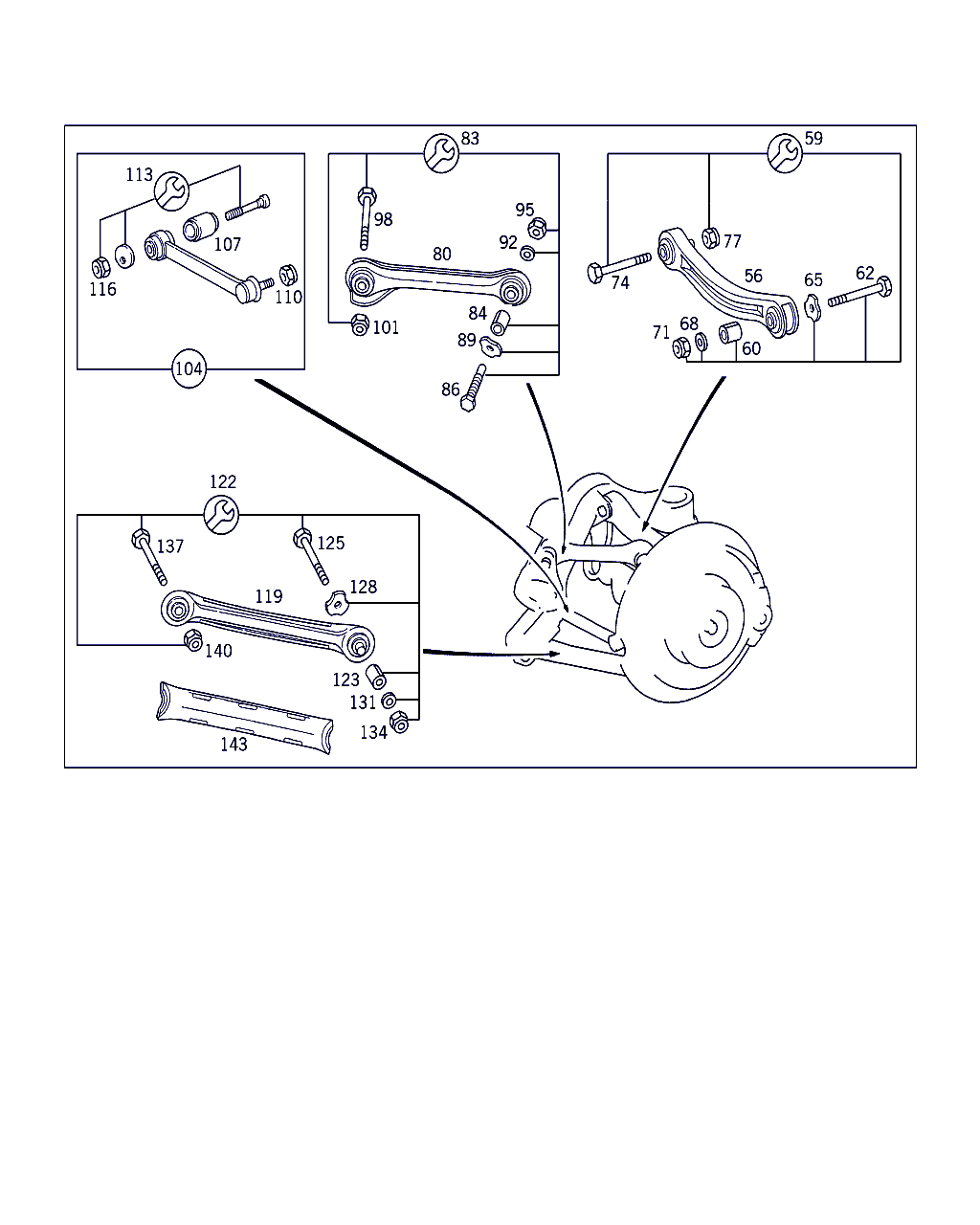 Mercedes-Benz A 210 350 09 53 - Рычаг подвески колеса unicars.by