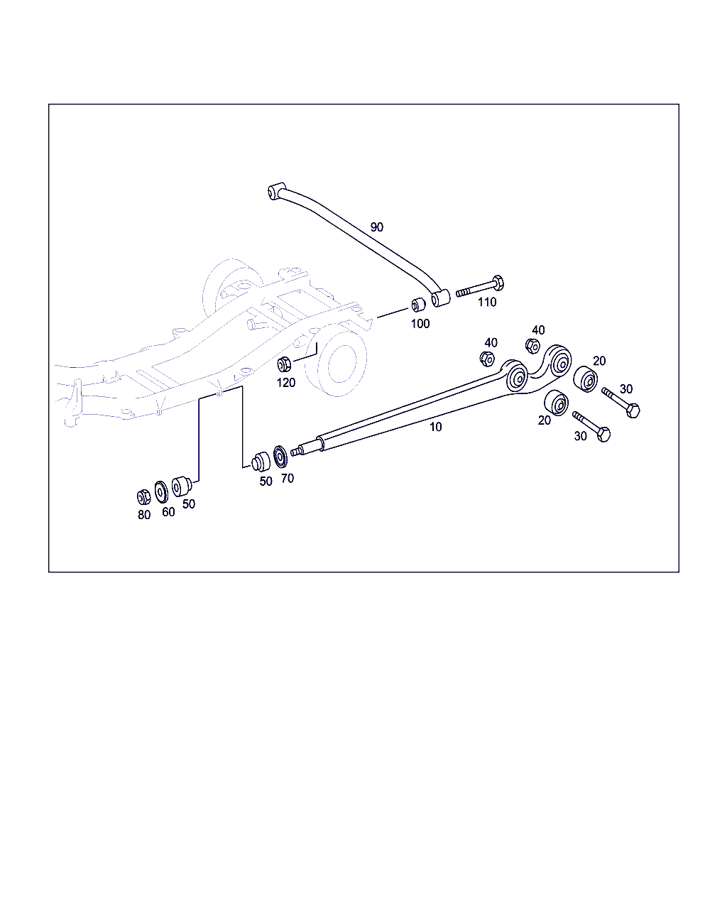 Mercedes-Benz A 461 350 03 06 - Сайлентблок, рычаг подвески колеса unicars.by