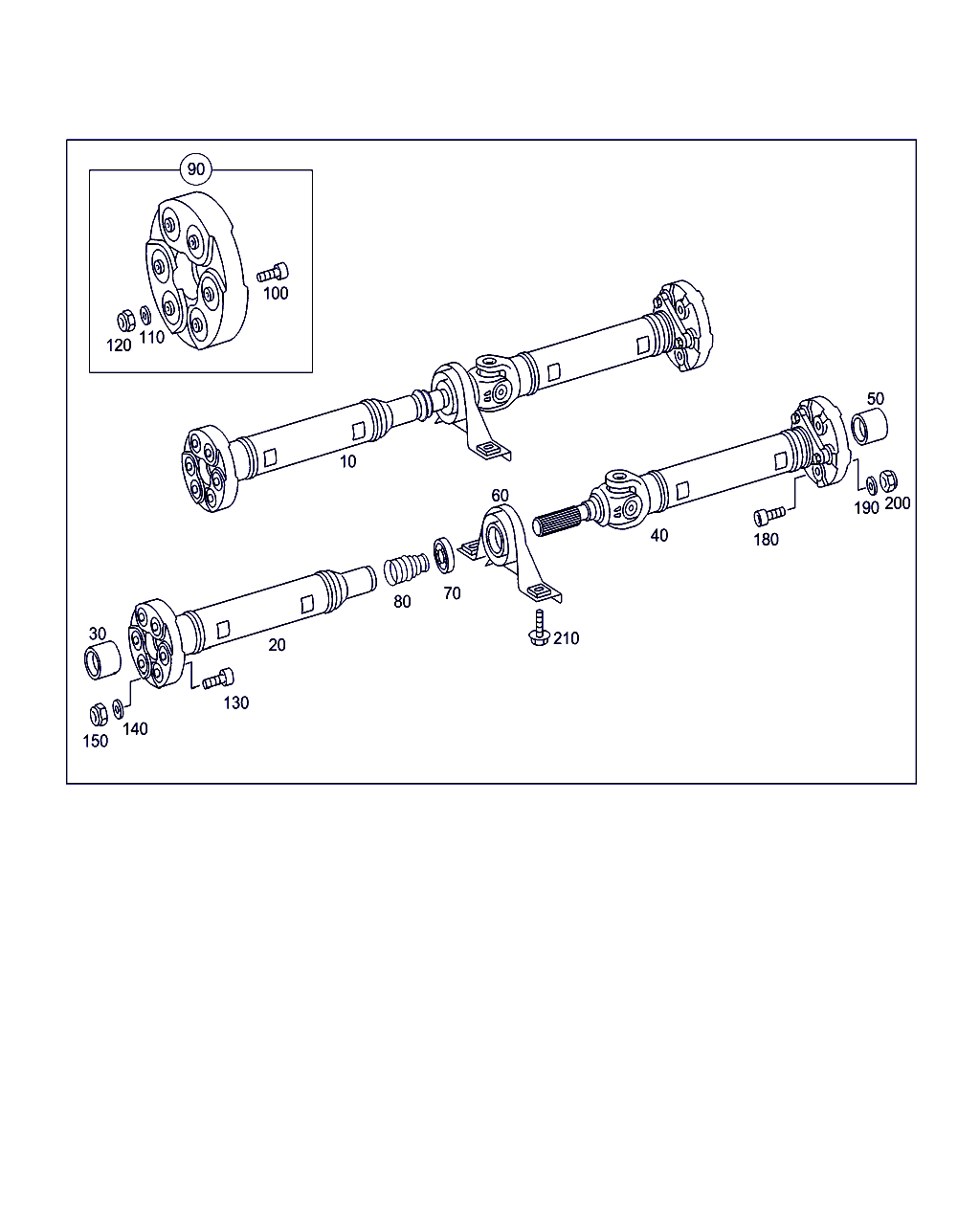 Mercedes-Benz A 008 981 43 25 - Подшипник карданного вала, центральная подвеска unicars.by