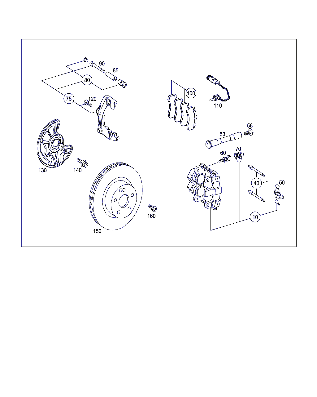 Mercedes-Benz (BBDC) A 004 420 90 20 - Тормозные колодки, дисковые, комплект unicars.by