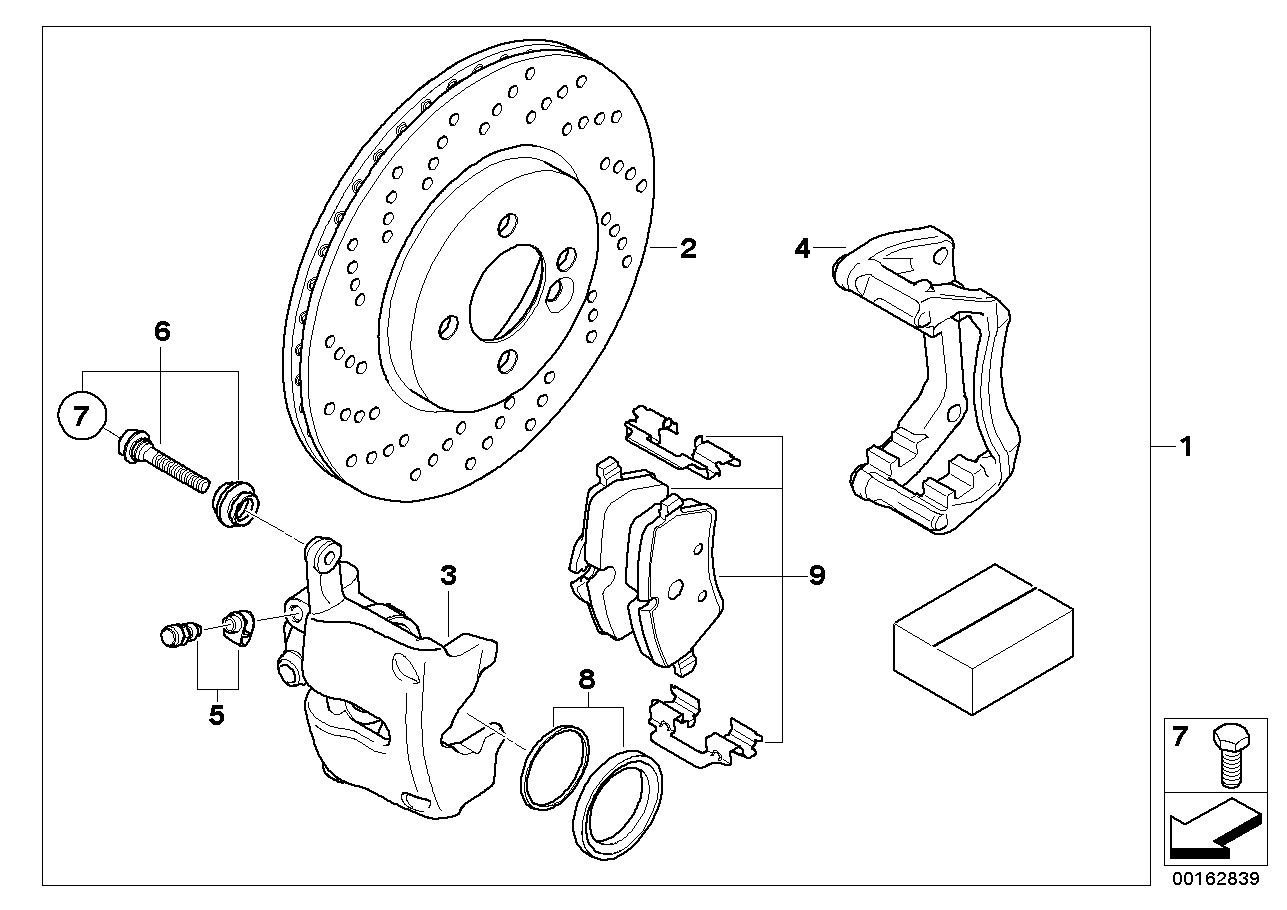 BMW 34116769277 - Ремкомплект, тормозной суппорт unicars.by