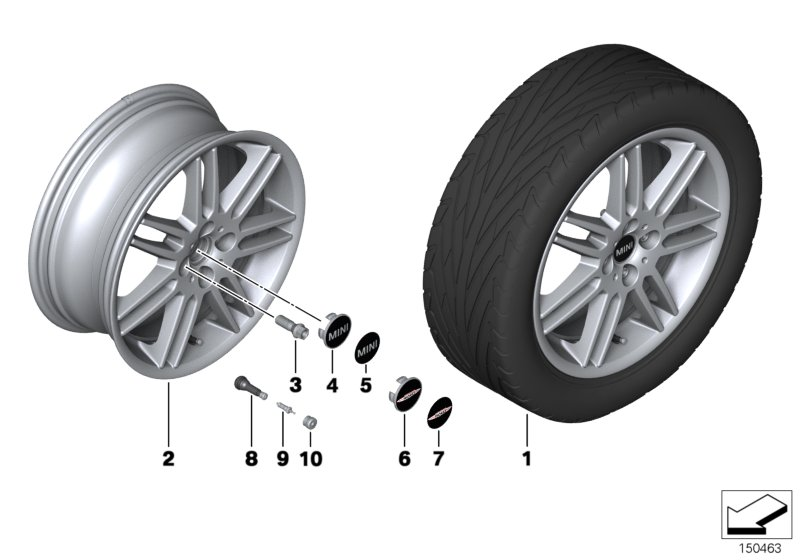 BMW 36 13 6 781 151 - Болт крепления колеса unicars.by