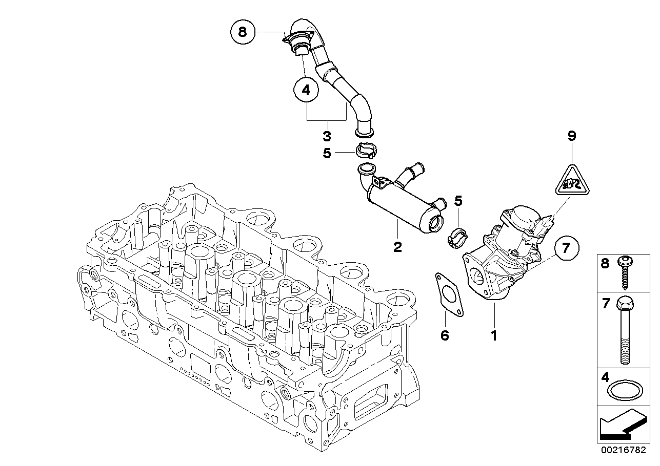 PEUGEOT 11717804950 - Клапан возврата ОГ unicars.by