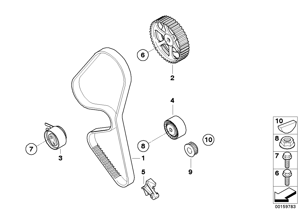 IME 11 31 7 805 961 - Натяжной ролик, зубчатый ремень ГРМ unicars.by