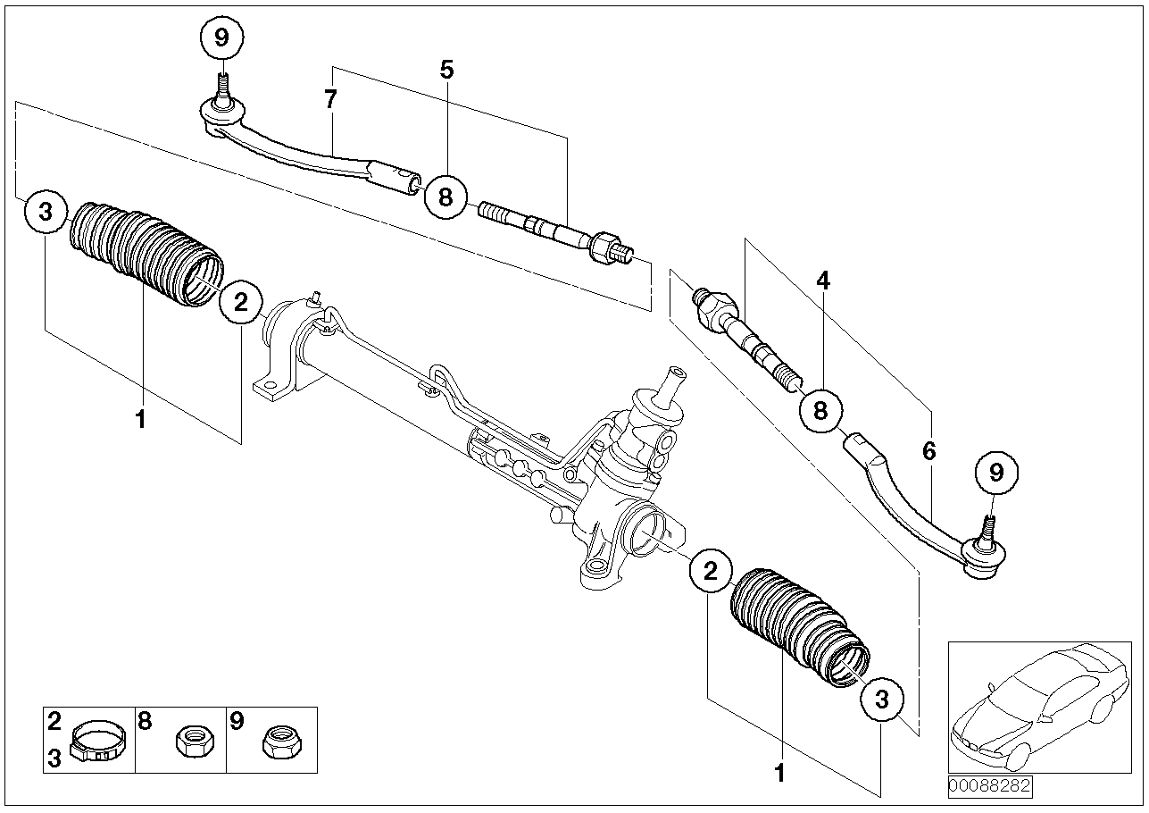 BMW 32116780785* - Осевой шарнир, рулевая тяга unicars.by