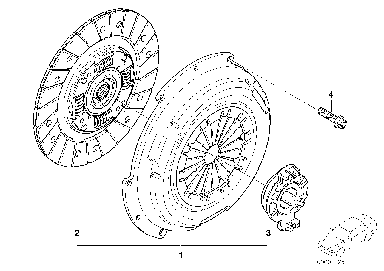 Mini 21 51 1 044 092 - Выжимной подшипник сцепления unicars.by