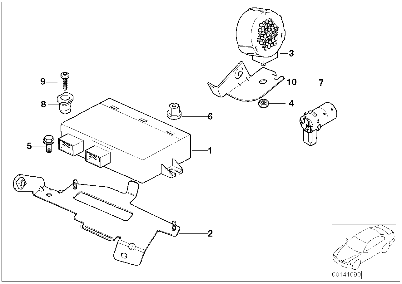 BMW 66 20 6 989 105 - Датчик, система помощи при парковке unicars.by