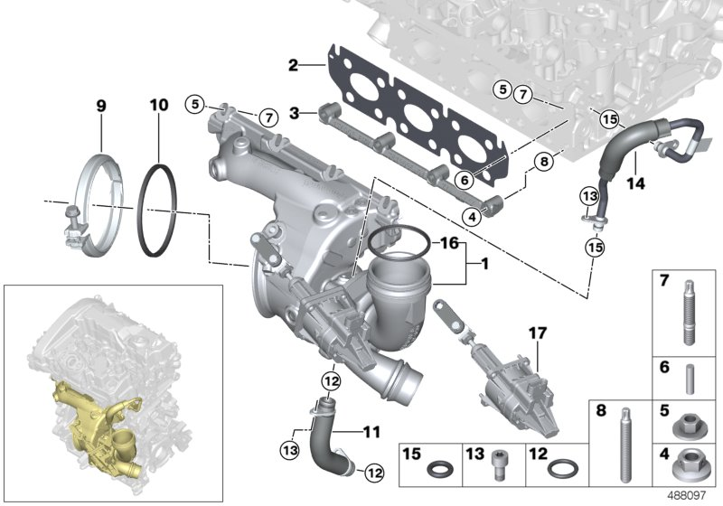 BMW 11 65 7 618 035 - Прокладка, выпускной коллектор unicars.by