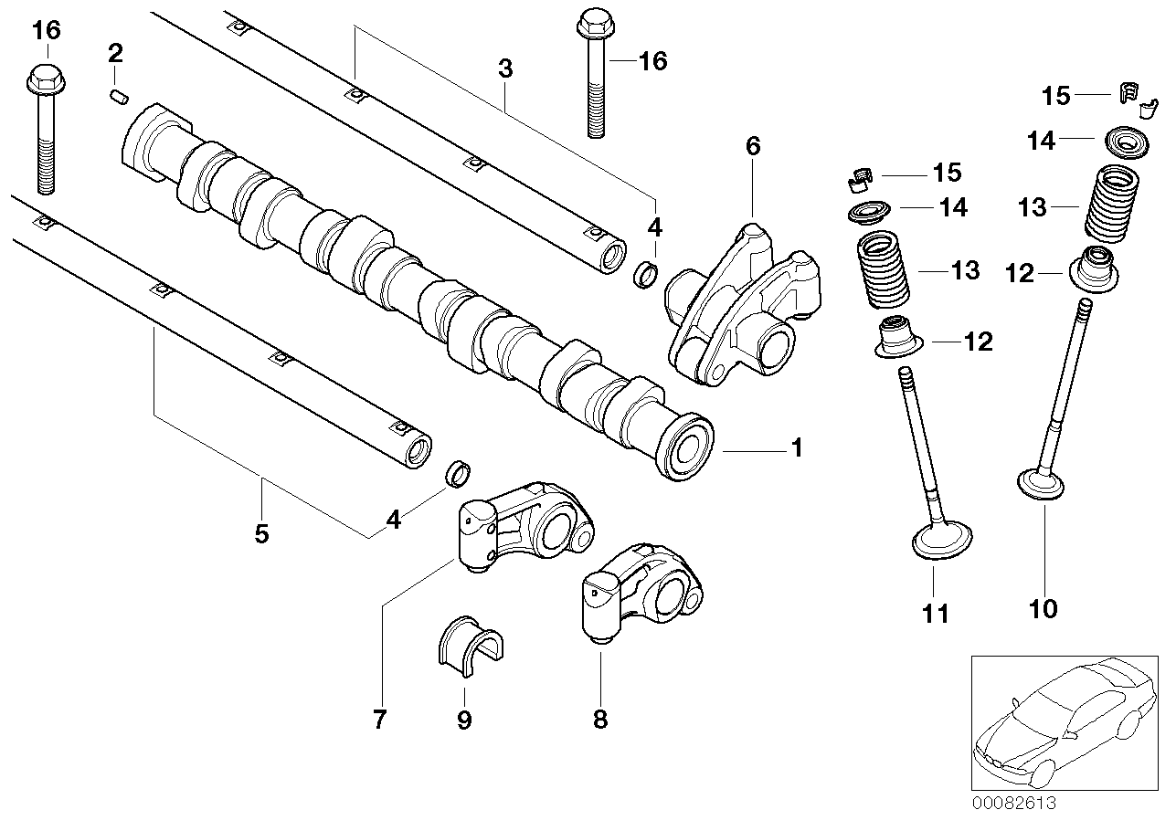 BMW 11 34 0 029 571 - Комплект прокладок, стержень клапана unicars.by