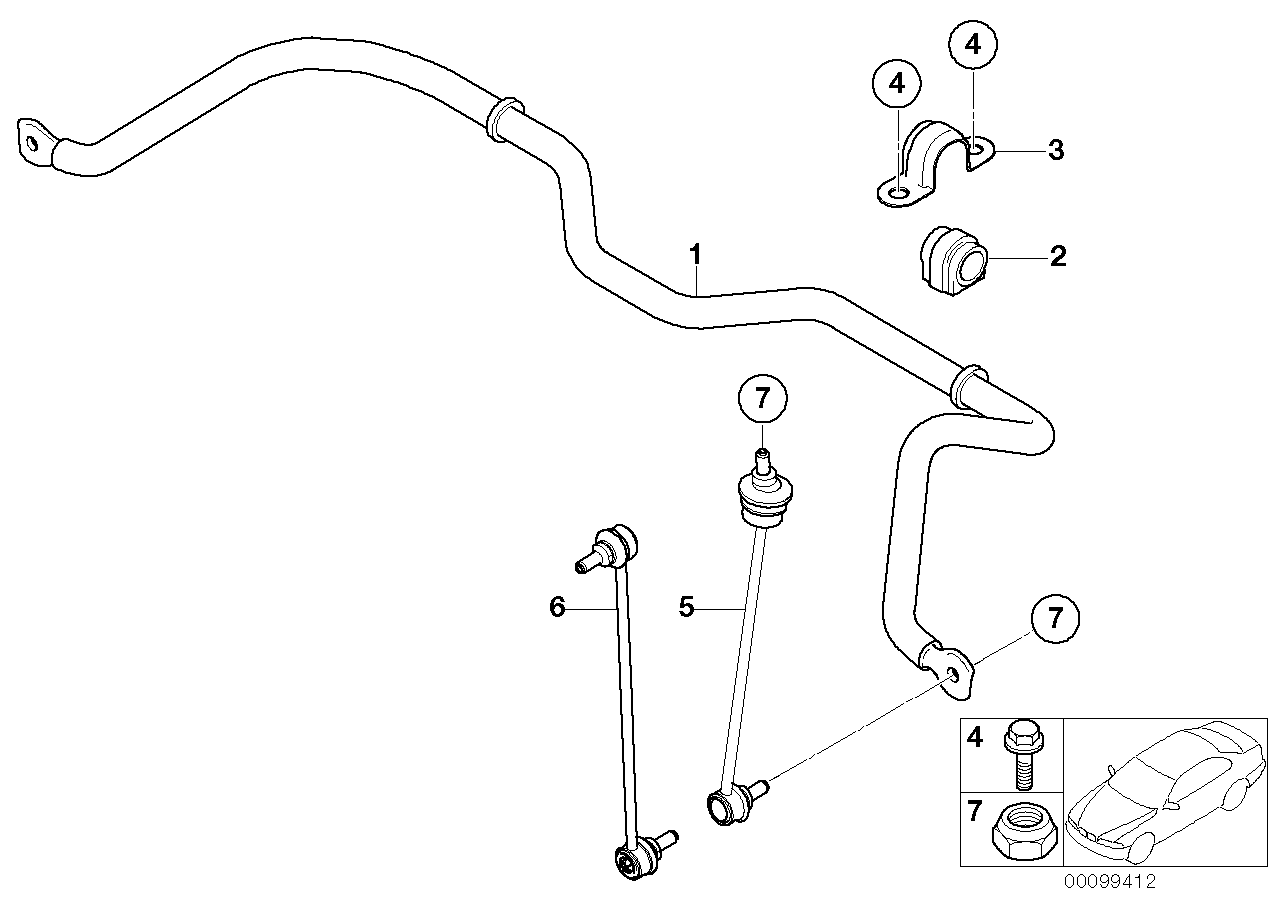 BMW 3135 6778 831 - Тяга / стойка, стабилизатор unicars.by